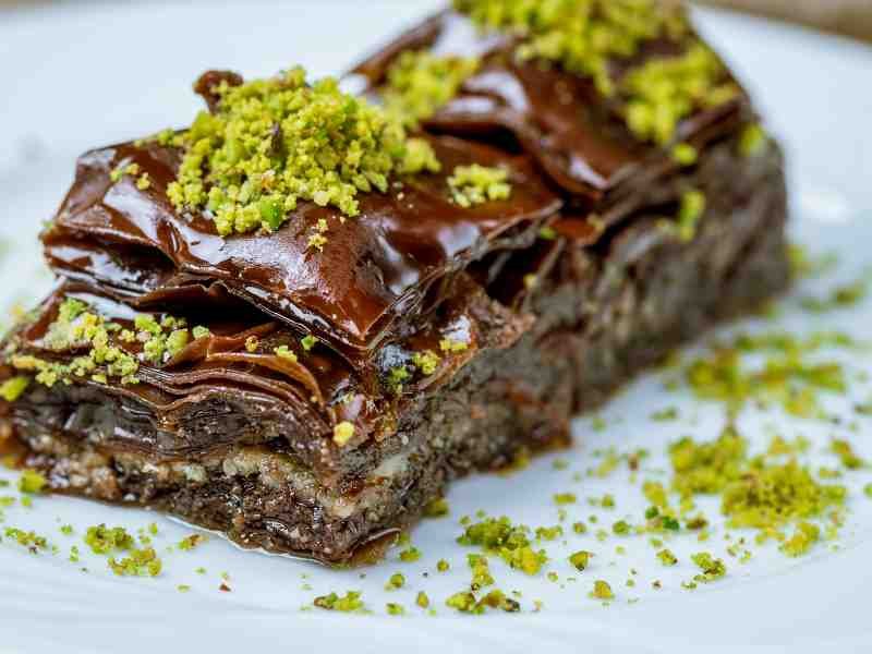 chocolate baklava