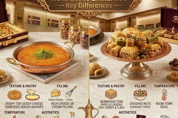 Difference Between Kunafa and Baklava