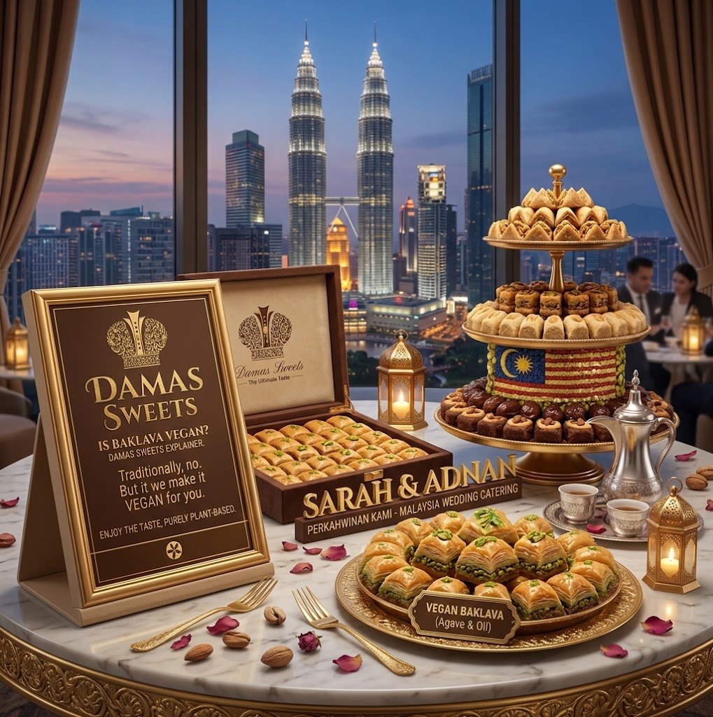 Raw aesthetic presentation answering is baklava vegan with golden crispy pastry layers isolated on a true alpha-channel transparent background featuring deep blue and cyan tones without any people, drinks, props, magenta, purple, or visible grid lines