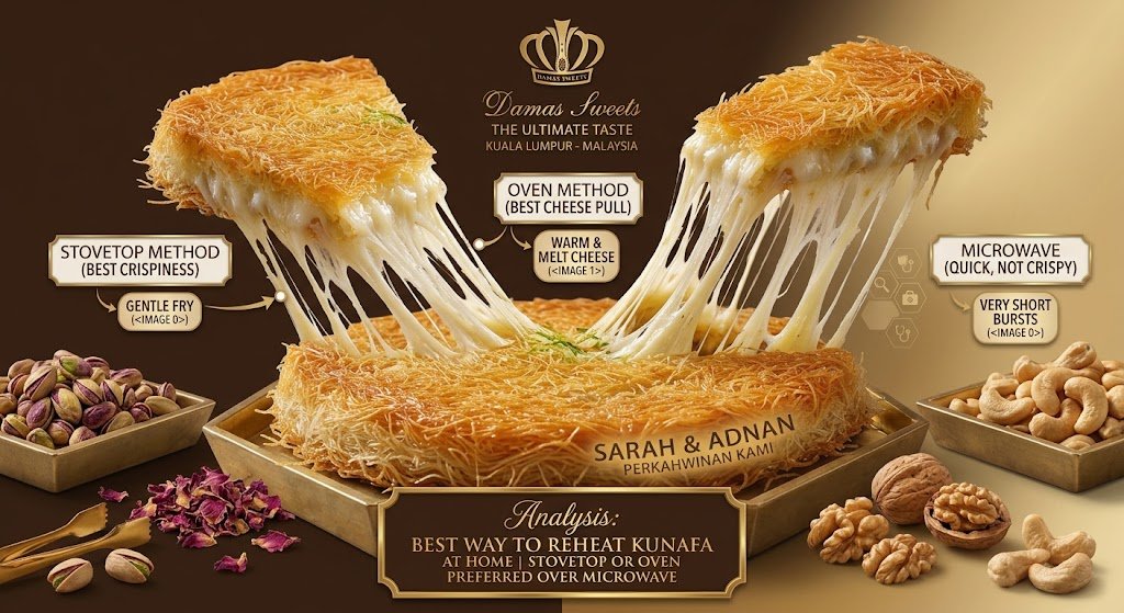 Macro shot of hot stretching cheese kunafa demonstrating the best way to reheat kunafa at home isolated on a true alpha-channel transparent background featuring rich espresso brown and imperial champagne gold tones without any people, drinks, props, blue, cyan, magenta, purple, or visible grid lines