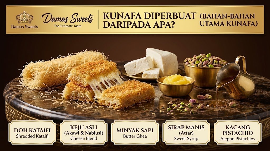 kunafa diperbuat daripada apa