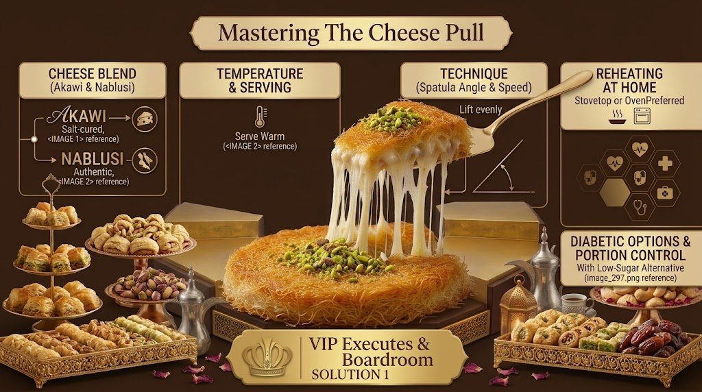 Macro shot of hot stretching cheese kunafa being lifted with dessert utensils demonstrating how to eat kunafa properly isolated on a true alpha-channel transparent background featuring rich espresso brown and imperial champagne gold tones without any people, drinks, props, blue, cyan, magenta, purple, or visible grid lines