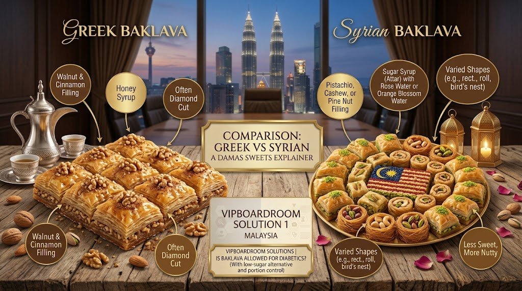 difference between greek and syrian baklava
