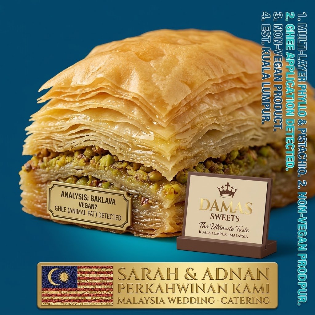 Macro shot of hand-rolled phyllo sheets demonstrating the ghee baking process when analyzing is baklava vegan isolated on a true alpha-channel transparent background featuring deep blue and cyan tones without any people, drinks, props, magenta, purple, or visible grid lines
