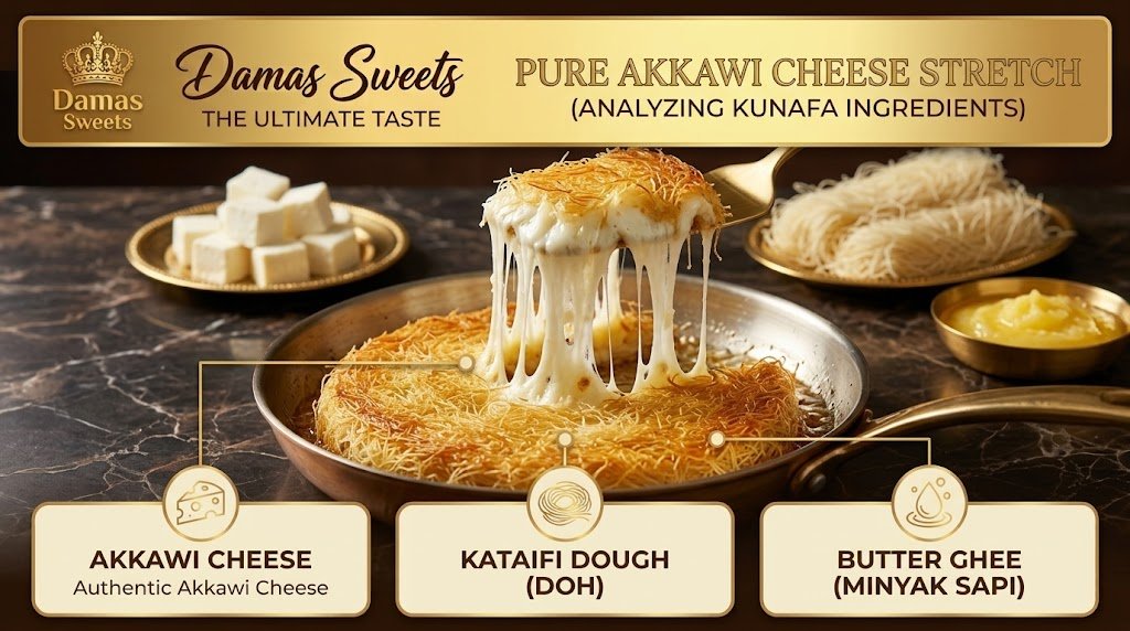 kunafa diperbuat daripada apa