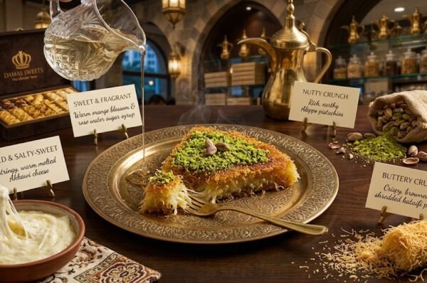 what does kunafa taste like