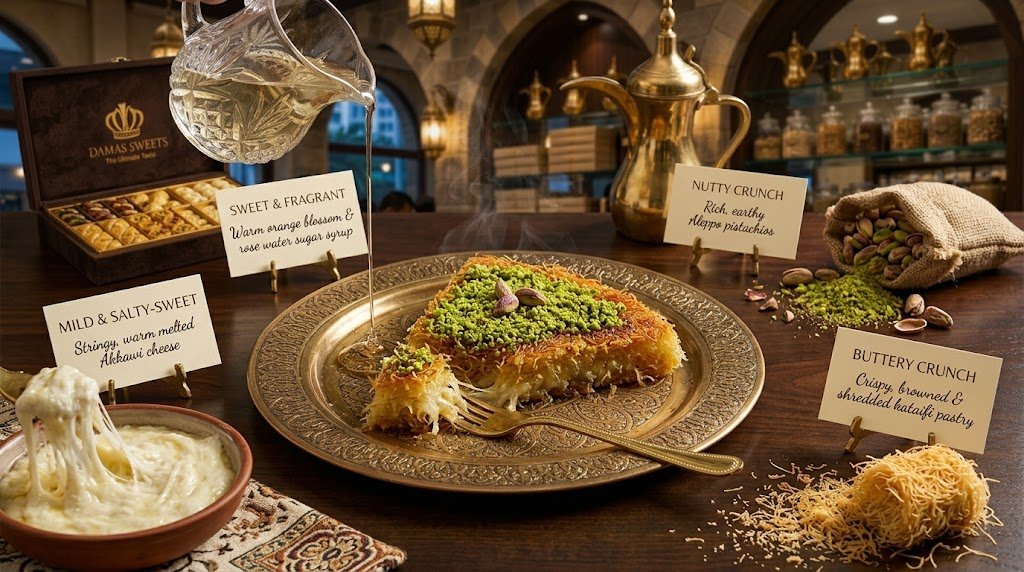 what does kunafa taste like