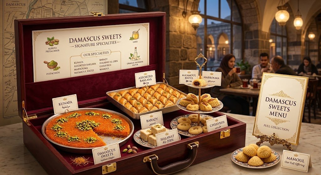 damascus sweets menu